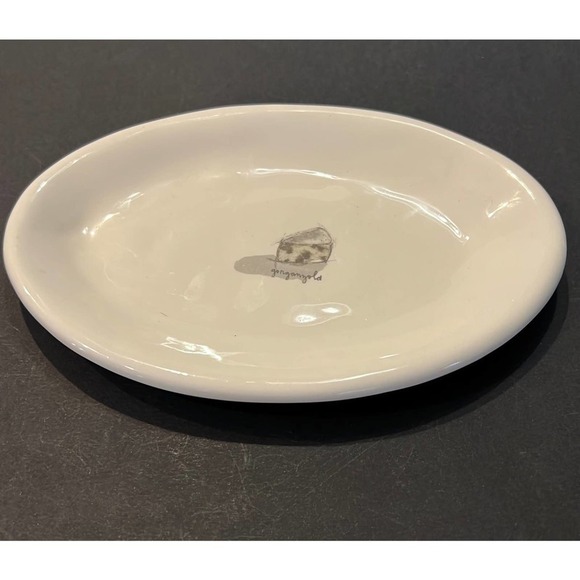 Rae Dunn Dimpled Oval Cheese Plate Gorgonzola‎ - Picture 2 of 4